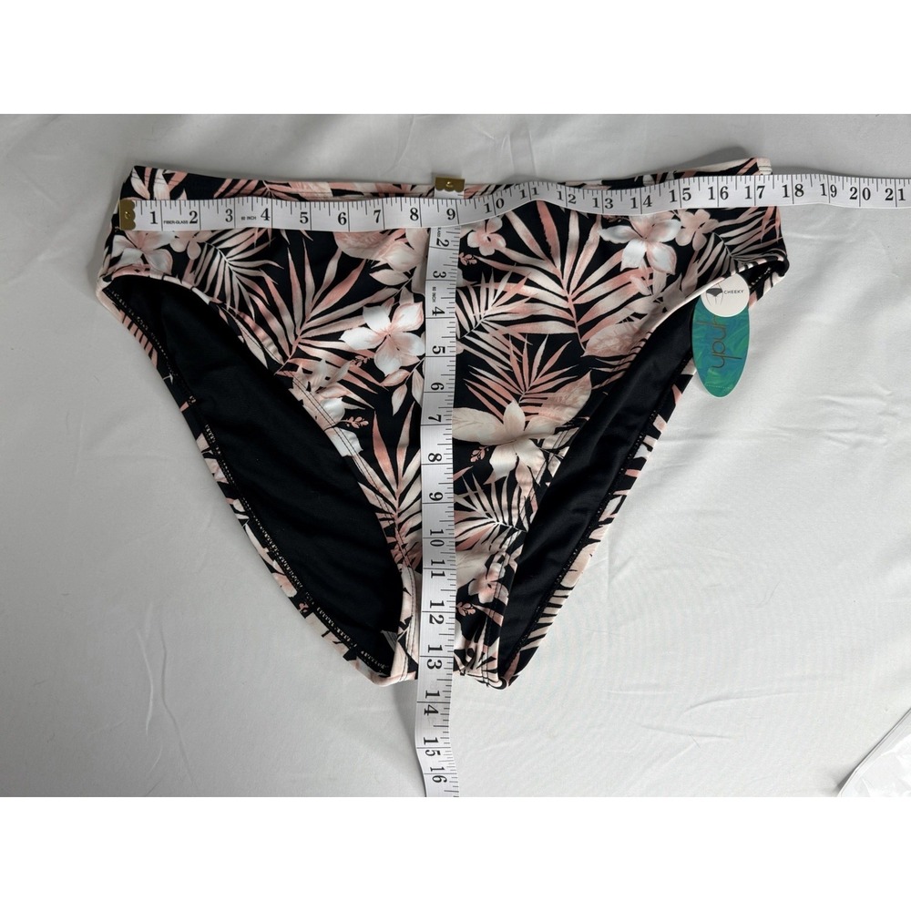 Mynah High Waisted Floral Bikini Swim Bottoms High Cut Cheeky Size XL XLarge NWT - Picture 6 of 7